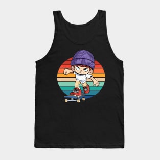 Skateboarding Skateboarder Cruising Skater Skate Gift Tank Top